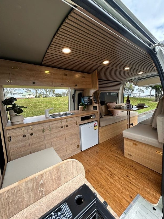 Hiace Jumbo campervan interior